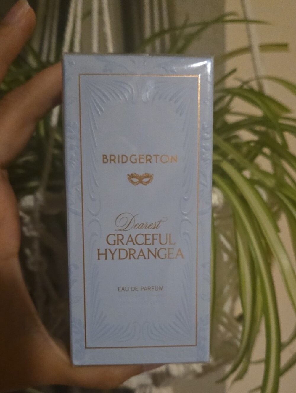 Discontinued Bridgerton Dearest Graceful Hydrangea Eau de Parfum Light Blue Box